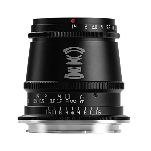 TTArtisan 17mm F1.4 APS-C 수동 포커스 Wide-Angle 라지 조리개 카메라 렌즈 L 마운트 카메라 호환가능한 라이카 T，TL，TL2，CL，SigmaFP（APS-C 모델