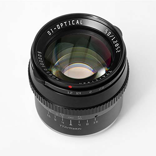 TTArtisan 50mm F1.2 APS-C 수동 포커스 렌즈 니콘 Z 마운트 카메라 Like Z50（Other 풀 프레임 카메라 조절: APS-C 모드）