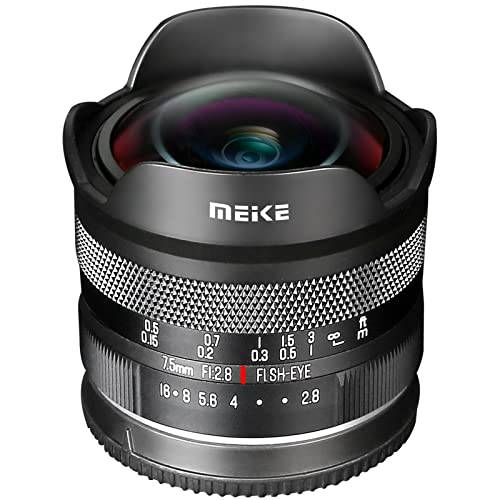 Meike 7.5mm f2.8 라지 조리개 울트라 와이드 원형 어안 수동 포커스 APS-C 렌즈 후지필름 X 마운트 미러리스 카메라 X-T3 X-H1 X-Pro2 X-E3 X-T1 X-T2 X-T4 X-T10 X-T20 X-A2 X-E2 X-E1 X30 X70 X-A1