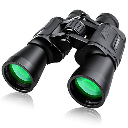 쌍안경 성인- 12 x 50 컴팩트 방수 쌍안경- 28mm 라지 접안렌즈 쌍안경 로우 라이트 나이트 비전- HD 쌍안경 새 관찰 사냥 여행/ BAK4 프리즘 FMC 렌즈
