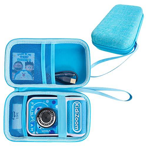 하드 카메라 케이스 VTech KidiZoom PrintCam 블루, 여행용 스토리지 박스 VTech KidiZoom PrintCam 용지,종이 리필 팩 Accessories(Case Only) (블루 케이스)