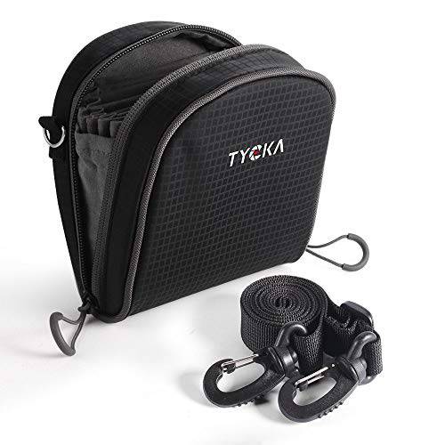 TYCKA 8- 포켓 렌즈 필터 파우치 필터 Up to 86mm, 벨트 스타일 디자인 여행용 Carry 렌즈 필터 파우치, Water-Resistant and 방진 탈부착가능 이너 안감 조절가능 숄더 스트랩