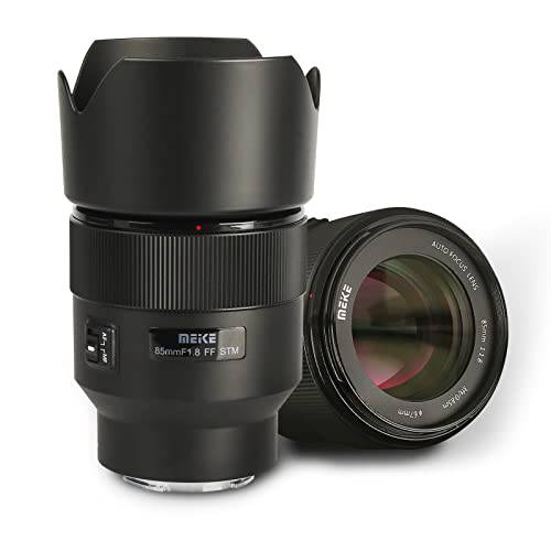 Meike 85mm F1.8 풀 프레임 AF STM(A 스테핑 모터) 렌즈 라지 조리개 오토 포커스 미디엄 망원 고정 프라임 Portrait 렌즈 소니 E 마운트 미러리스 카메라 A9 A7III A7II A7 A7R3 A7R4