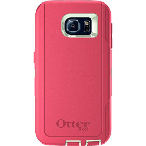 OtterBox 디펜더 SERIES for 삼성 갤럭시 S6 - 리테일 포장, 패키징 - Melon 팝 (세이지 그린/ 히비스커스 핑크)