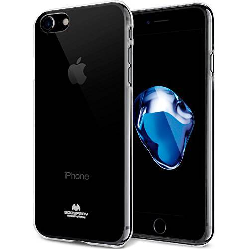 GOOSPERY  클리어 젤리 for 애플 아이폰 SE 케이스 (2020) 아이폰 8 케이스 (2017) 아이폰 7 케이스 (2016) 슬림 Thin 러버 TPU 케이스 ( 클리어) IP8-JEL-CLR