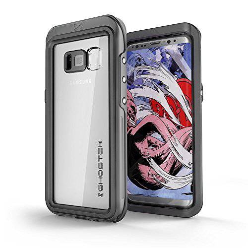 Ghostek Atomic Heavy Duty Rugged Waterproof Case Compatible with Galaxy S8 Plus - Black