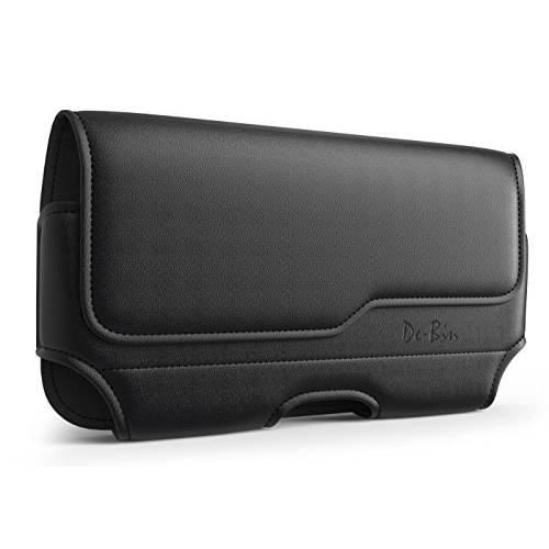 Debin Horizontal 아이폰 5 5c 5s SE Holster 가죽 케이스 파우치 벨트 Clip Holster with 벨트 Loops for 아이폰 (Fits 아이폰 SE 5 5c 5s with otterbox 케이스/ lifeproof 케이스 on)