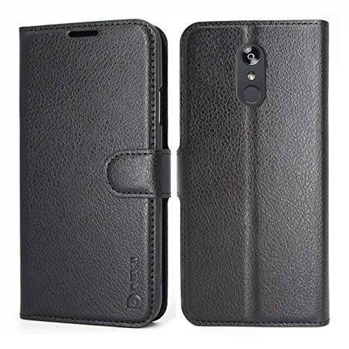 LG Stylo 4 Case Wallet Black for Men, LG Stylo 4 Plus Leather Case, Dekii LG Q Stylus Flip Folio Caser with Card Slots, Magnetic Closure, Kickstand Phone Protective Case Compatible LG Stylo 4