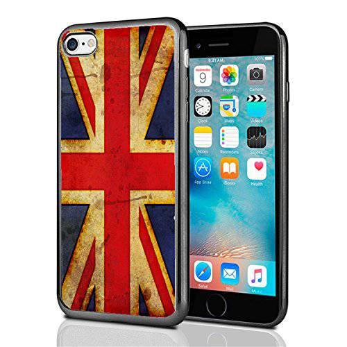 British 깃발 Jack Grunge for 아이폰 7 (2016)& 아이폰 8 (2017) 케이스 커버 by Atomic Market