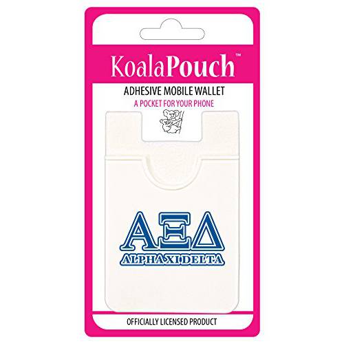 Alpha Xi Delta - Koala 파우치 - 접착식, 스티커 휴대폰, 스마트폰 지갑