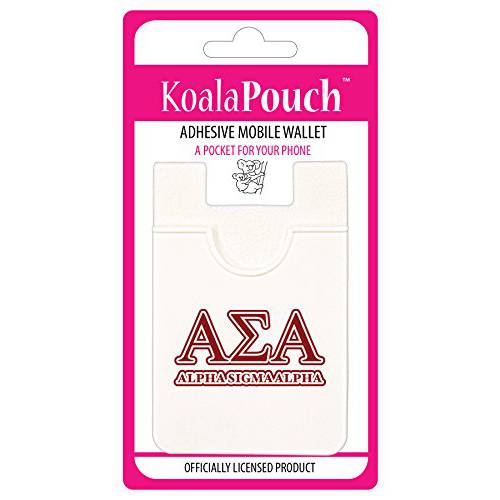 Alpha Sigma Alpha - Koala 파우치 - 접착식, 스티커 휴대폰, 스마트폰 지갑
