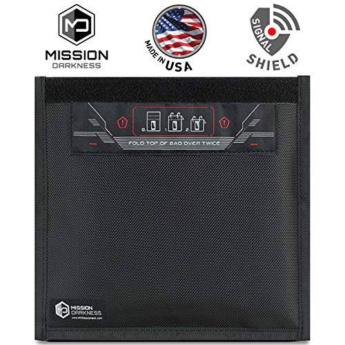 Mission Darkness Non-Window 패러데이 백 for 휴대폰 - 디바이스 Shielding for Law Enforcement, Military, Executive Privacy,  여행용&  Data Security, Anti-Hacking& Anti-Tracking Assurance
