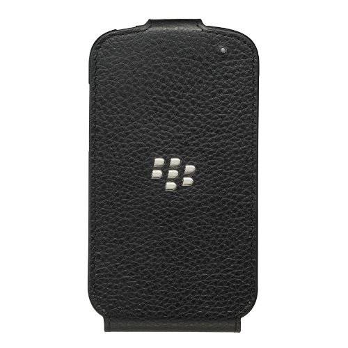 BlackBerry 가죽 플립 쉘 for BlackBerry Q10 - 블랙