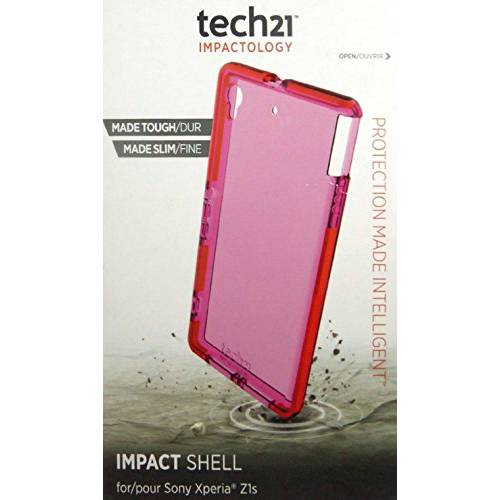 Tech21 충격 쉘 케이스 for 소니 Xperia Z1s, 리테일 포장, 패키징 (Pink)