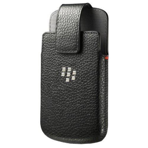 Holster 가죽 스위블 Holster for Rim BlackBerry Q10 - 리테일 포장, 패키징 - 블랙