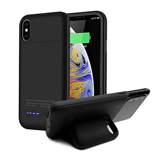 Battery Case for iPhone Xs Max, YLEX 5000mAh Battery Charger Case with Magnetic Stand Design, Slim Extended Battery Charger Case for iPhone Xs Max 6.5