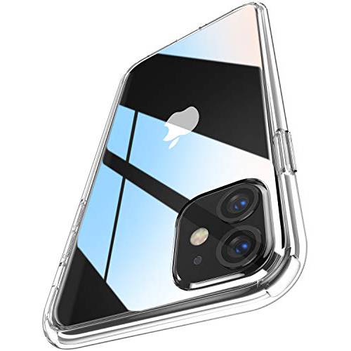 케이스KOO 크리스탈 클리어 호환가능한 with 아이폰 11 케이스, [Anti-Yellowing] 충격방지 Protective 슈퍼 하이브리드 폰 케이스 슬림 호환 경량 커버 for 아이폰 11 (6.1 inch) 2019 - 크리스탈 클리어