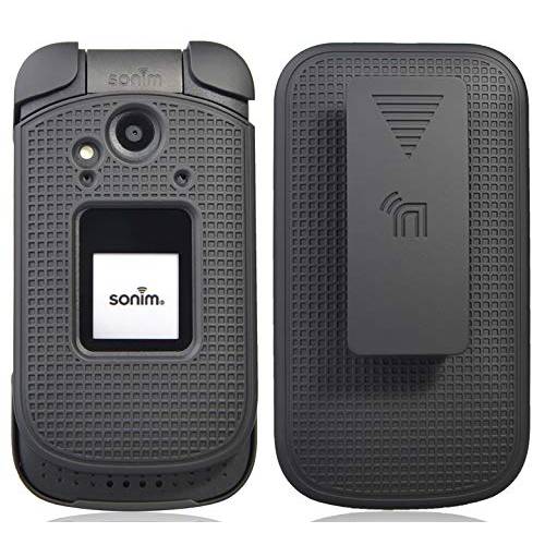 케이스 클립 Sonim XP3, Nakedcellphone [ 블랙] 보호 Snap-On 커버 [회전/ 래칫] 벨트 엉덩이 홀스터 홀더 콤보 Sonim XP3 플립 폰 (XP3800)