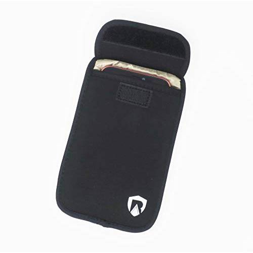 RadiArmor Anti-Radiation 휴대폰, 스마트폰 슬리브 - EMF 차단 파우치 That Fits Most 휴대폰 - Updated Version (Black, Large)