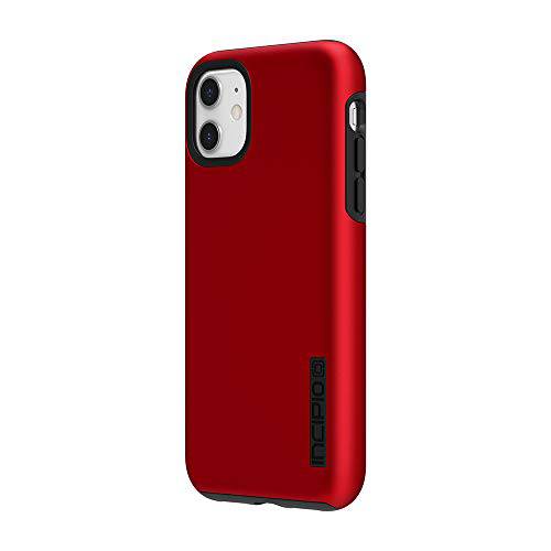 Incipio 이중Pro 이중 레이어 케이스 for 애플 아이폰 11 with 플렉시블 Shock-Absorbing Drop-Protection - Iridescent Red/ 블랙