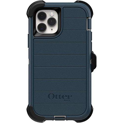 OtterBox  디펜더 Series 러그드 케이스& Holster for 아이폰 11 프로 Only (Not for The 프로 맥스 Model) - 논 리테일 포장, 패키징 - GONE Fishin 블루 (with 미생물 디펜스)