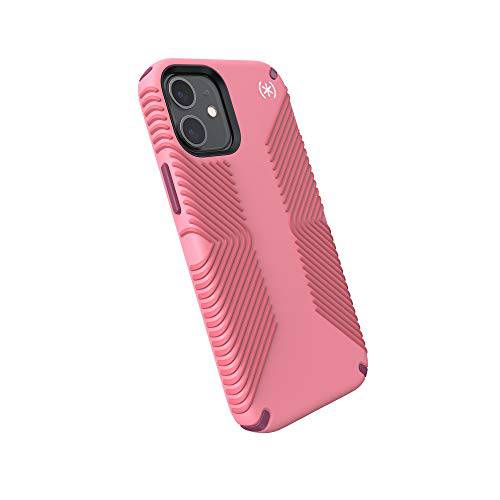 Speck Products Presidio2 그립 아이폰 12 미니 케이스, 빈티지 로즈/ 로얄 핑크/ Lush 버건디/ 화이트