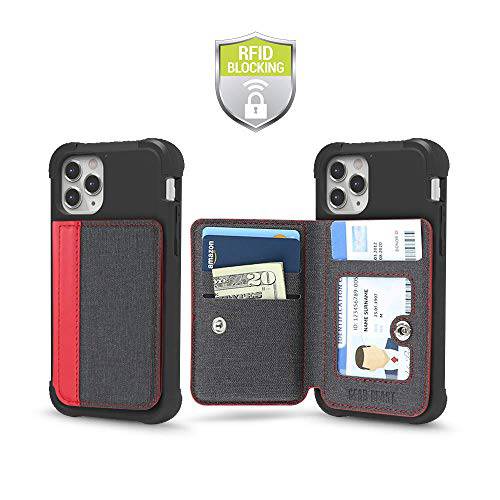 휴대폰, 스마트폰 지갑 후면 of 폰,  부착형, 스티커 지갑 신용 카드 ID 홀더 RFID 프로텍트 호환가능한 아이폰,  갤럭시& Most 스마트폰 and 케이스