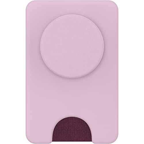 PopSockets PopWallet+ MagSafe: 폰 그립 and 지갑 신용 카드, 탈부착가능, 블러셔 핑크