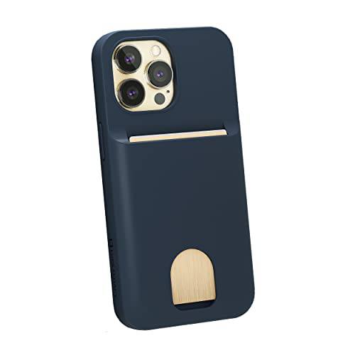 LUPA 레거시 아이폰 13 프로 케이스 지갑 - 케이스 카드 홀더 - [ 보호+  듀러블]  남녀공용 - 아이폰 13 프로 플립 휴대폰, 스마트폰 케이스 - 폴리오 신용 커버 - 미드나잇 블루