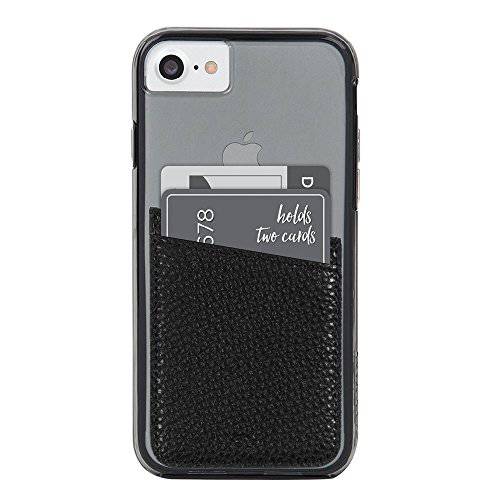 Case-Mate CM035446 - 부착형, 스티커 신용 카드 지갑 - 포켓 - Ultra-slim 카드 홀더 - 범용 호환 - 애플  아이폰  삼성  갤럭시 - and More  블랙
