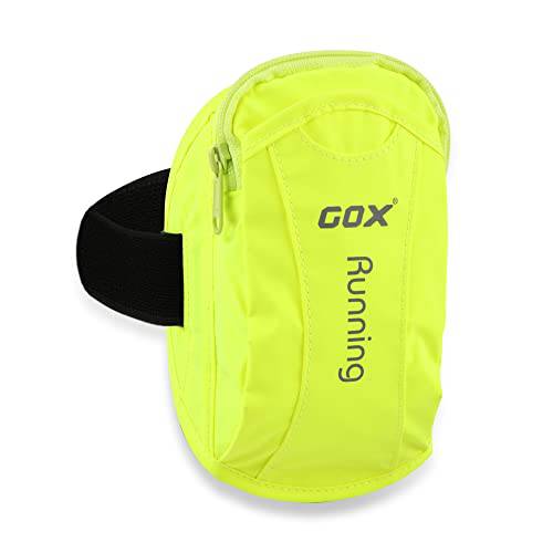 GOX 폰 암밴드 런닝 Armbag 땀방지 스포츠 암밴드 암 백 헬스장 피트니스 휴대폰, 스마트폰 백 키 홀더 아이폰 Xs 맥스,  갤럭시 S9 Plus（Green）