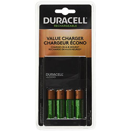 Duracell Fastest 밸류 충전 with 4 AA Batteries 1 Kit (CEF14DX)