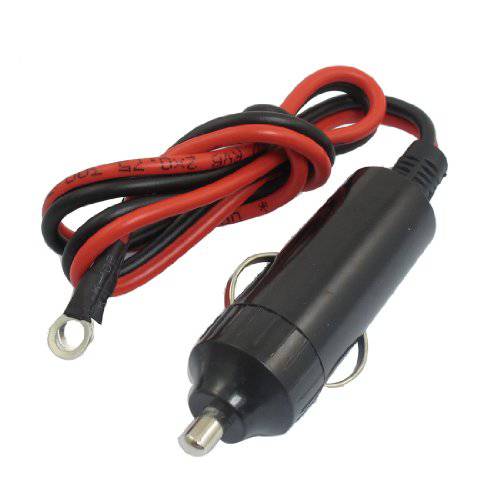 uxcell DC 12V 차량용 오토 Male Plug 담배 더밝게 어댑터 파워 서플라이 케이블 with 42cm 케이블 Wire for 차량용 인버터, 에어 펌프,호환펌프, 전기,자동,전동 컵