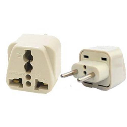 범용 Plug 어댑터 for 유럽 여행용 - 변환 any plug to 4mm. 2 핀 유로 plug