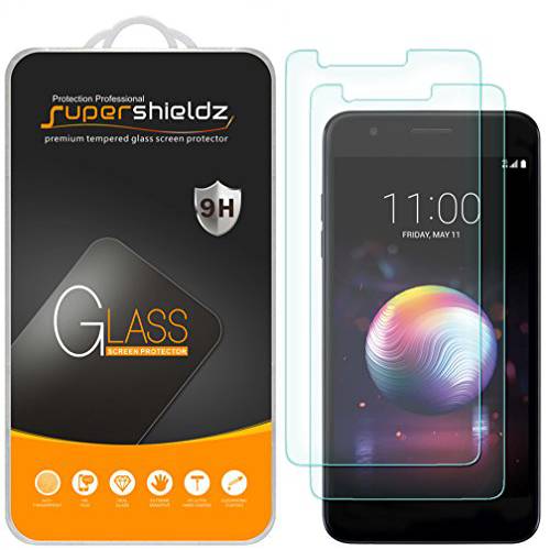 (2 Pack) Supershieldz for LG Premier 프로 LTE 강화유리 화면보호필름, 액정보호필름 Anti 스크레치, 기포 방지