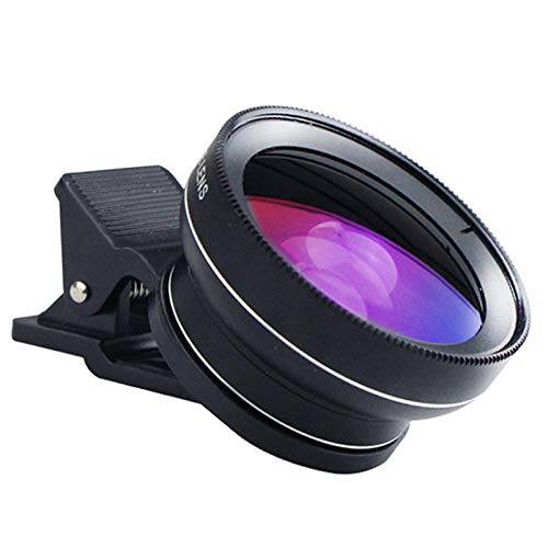 카메라 Lens, 2-in-1 아이폰 렌즈 와이드 렌즈 0.45X 와이드 앵글 렌즈 and 12.5X Macro Lens, Clip on 휴대폰, 스마트폰 렌즈 키트 호환가능한 아이폰 Sumsang 스마트폰 아이패드 Mobilephone