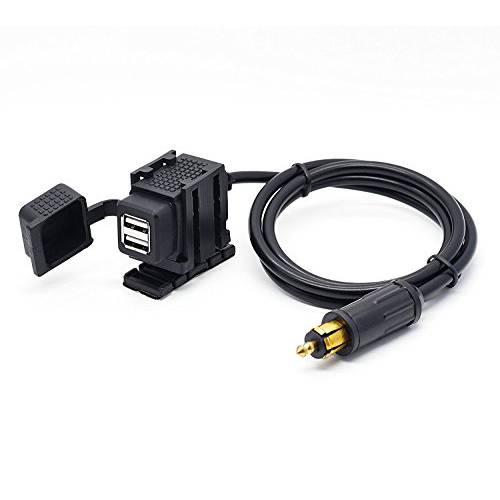 Cllena Hella DIN Powerlet Plug to 듀얼 Port USB 충전 소켓 for 폰 아이폰 아이패드 GPS SatNav