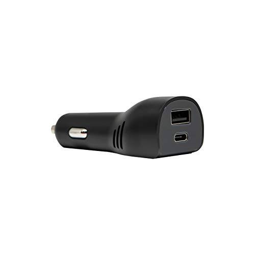 OtterBox 듀얼 Port USB-A/ C 차량용 충전 - 리테일 포장, 패키징 - Stone 쉐도우 (블랙/ 쿨)