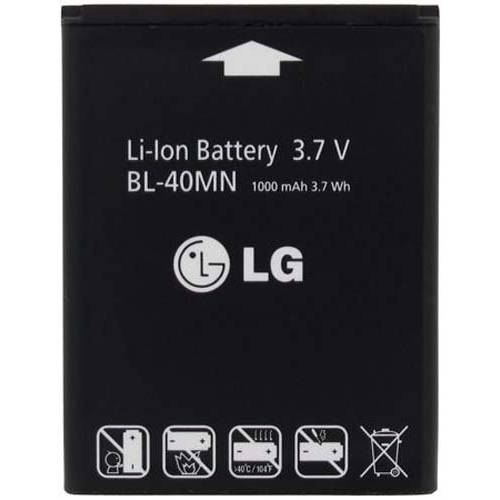 LG EAC61700902 리튬 이온 배터리 for LG BL-40MN/ Xpression C395/ Rumor Reflex LN272 - Original,오리지날, 오리지날 OEM - 리테일 포장, 패키징 - 블랙