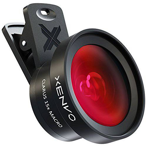 Xenvo 프로 렌즈 키트 아이폰 삼성 Pixel 매크로 and 와이드 앵글 렌즈 led 라이트 and 여행용 케이스 for with