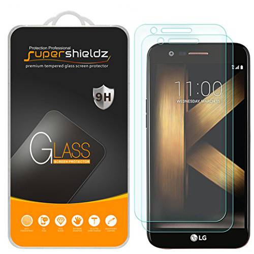 (2 Pack) Supershieldz for LG K20 V (K20V) (버라이즌) 강화유리 화면보호필름, 액정보호필름, Anti 스크레치, 기포 방지