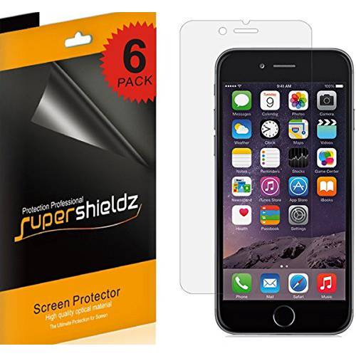 Supershieldz (6 Pack) Anti 글레어 and Anti 지문인식 (매트,무광) 화면보호필름, 액정보호필름 for 애플 아이폰 6 and 아이폰 6S (4.7 Inch)