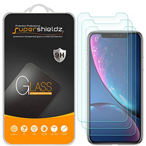 (3 Pack) Supershieldz for 애플 아이폰 11 and 아이폰 XR (6.1 Inch) 강화유리 화면보호필름, 액정보호필름, Anti 스크레치, 기포 방지