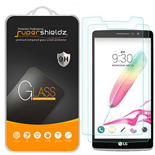 Supershieldz (2 Pack) for LG G Stylo 강화유리 화면보호필름, 액정보호필름 Anti 스크레치, 기포 방지
