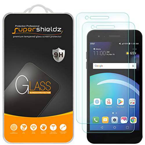 (2 Pack) Supershieldz for LG Phoenix 4 강화유리 화면보호필름, 액정보호필름, Anti 스크레치, 기포 방지