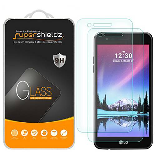 (2 Pack) Supershieldz for LG Fortune and LG (Rebel 2) LTE 4G 강화유리 화면보호필름, 액정보호필름 Anti 스크레치, 기포 방지