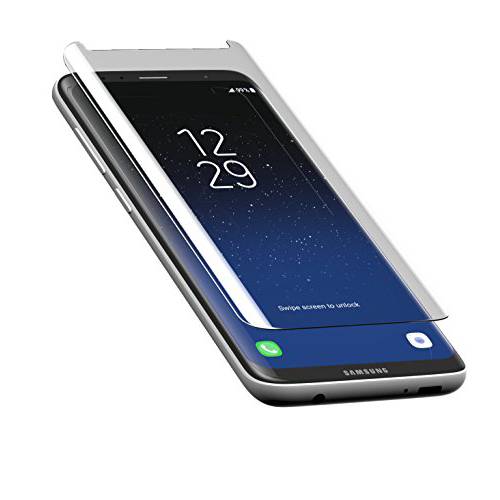 ZAGG 삼성 Galaxy S8 용 InvisibleShield 프리미어 유리 곡선 화면 보호기 - 스크래치 방지 강화 유리 (T1)