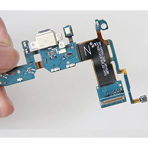 BESTeck for 삼성 갤럭시 S8 플러스 SM-G955U 교체용 USB 충전 충전 Port 플렉스,구부러지는 케이블 도크 커넥터 USB Port+  마이크 마이크rophone 플렉스,구부러지는 케이블 교체용 부품,파트