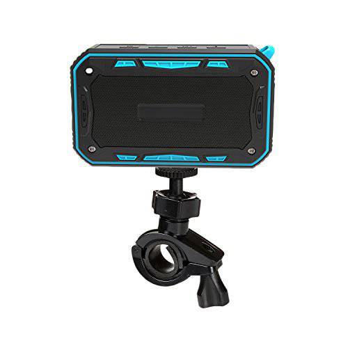 Waterproof Bluetooth Speaker,Outdoor Speaker with bicycle holder, Louder Volume 6W+,Hands Free/FM Mode/AUX Input/TF Card, 2000Mah Emergency Charging Perfect for Beach Shower Outdoor(Blue)