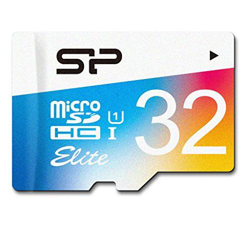 Silicon 파워 32GB Up to 85MB/ S Microsdhc UHS-1 Class10, Elite 조명 메모리 카드 with 어댑터 (SP032GBSTHBU1V20AE)